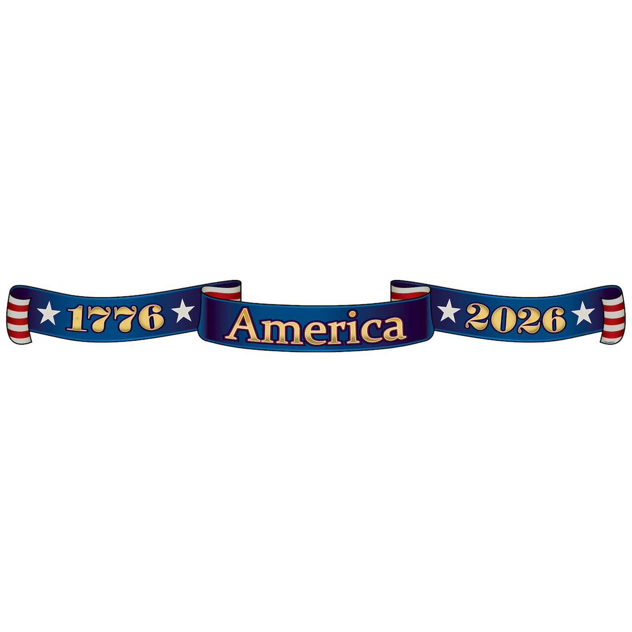 Beistle 37.25" Semiquincentennial Streamers, 3ct.